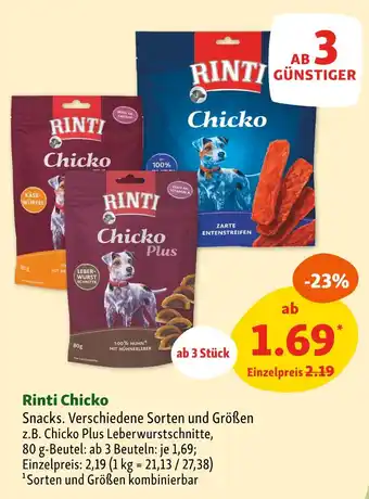 Fressnapf Rinti chicko Angebot