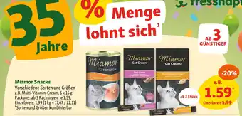 Fressnapf Miamor snacks Angebot