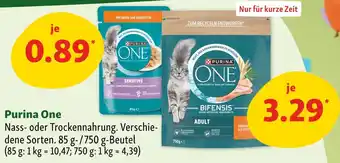 Fressnapf Purina one nass- oder trockennahrung Angebot