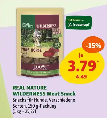 Fressnapf Real nature wilderness meat snack Angebot