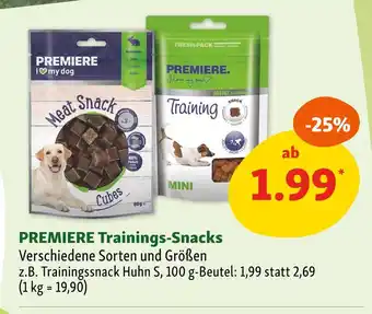 Fressnapf Premiere trainings-snacks Angebot