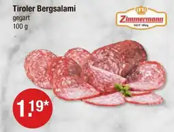 V Markt Zimmermann tiroler bergsalami Angebot