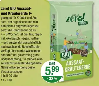 V Markt Zero! bio aussaat- und kräutererde Angebot