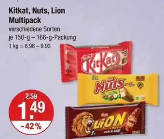 V Markt Kitkat, nuts, lion multipack Angebot