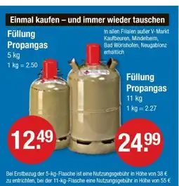 V Markt Füllung propangas Angebot