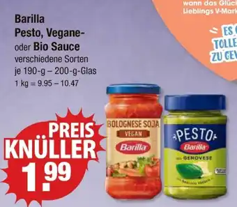 V Markt Barilla pesto, vegane- oder bio sauce Angebot