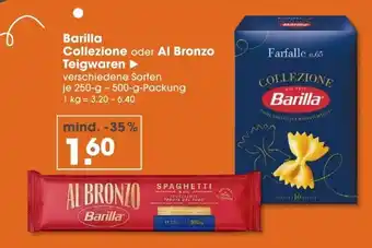 V Markt Barilla collezione oder al bronzo teigwaren Angebot