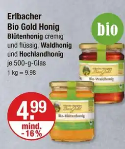 V Markt Erlbacher bio gold honig blütenhonig Angebot