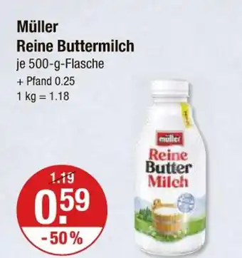 V Markt Müller reine buttermilch Angebot