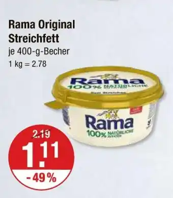 V Markt Rama original streichfett Angebot