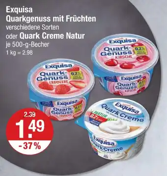 V Markt Exquisa quarkgenuss mit früchten Angebot