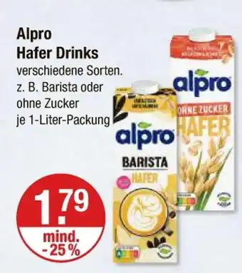 V Markt Alpro hafer drinks Angebot