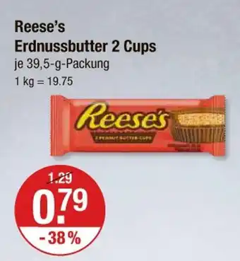 V Markt Reese's erdnussbutter 2 cups Angebot