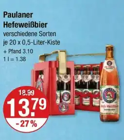 V Markt Paulaner hefeweißbier Angebot