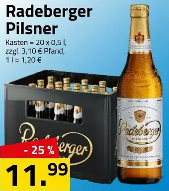 Logo Getränkemarkt Radeberger Pilsner 20x0,5L Angebot