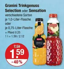 V Markt Granini granini trinkgenuss selection oder sensation Angebot