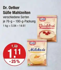 V Markt Dr. oetker süße mahlzeiten Angebot