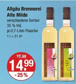 V Markt Allgäu brennerei alte milde Angebot