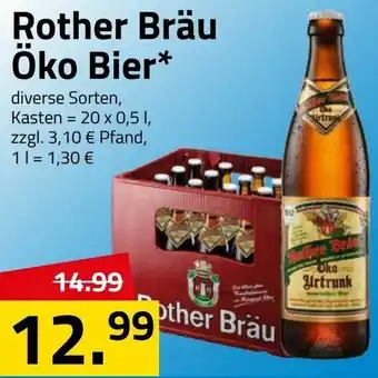 Logo Getränkemarkt Rother Bräu öko Bier 20x0,5L Angebot