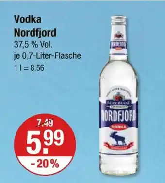 V Markt Nordfjord vodka Angebot