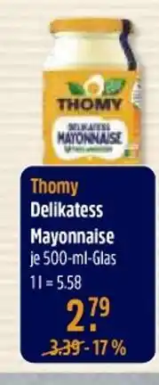 V Markt Thomy delikatess mayonnaise Angebot