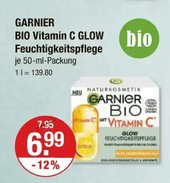 V Markt Garnier bio vitamin c glow feuchtigkeitspflege Angebot