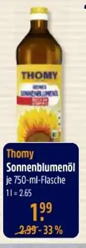 V Markt Thomy sonnenblumenöl Angebot