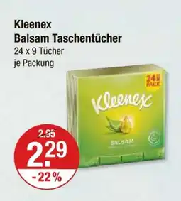 V Markt Kleenex balsam taschentücher Angebot