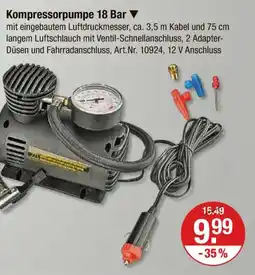 V Markt Kompressorpumpe 18 bar Angebot