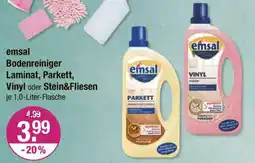 V Markt Emsal bodenreiniger laminat, parkett, vinyl oder stein&fliesen Angebot