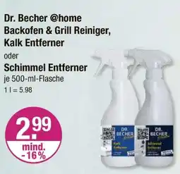 V Markt Dr. becher @home backofen & grill reiniger, kalk entferner oder schimmel entferner Angebot