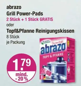 V Markt Abrazo grill power-pads oder topf&pfanne reinigungskissen Angebot