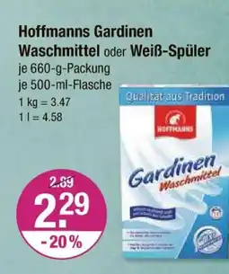 V Markt Hoffmanns gardinen waschmittel oder weiß-spüler Angebot