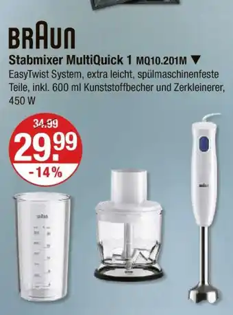 V Markt Braun stabmixer multiquick 1 Angebot