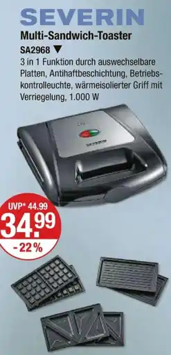 V Markt Severin multi-sandwich-toaster Angebot