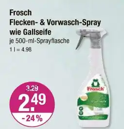 V Markt Frosch flecken- & vorwasch-spray wie gallseife Angebot