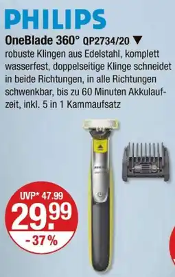 V Markt Philips oneblade 360° Angebot