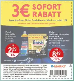 V Markt Finish finish klarspüler Angebot