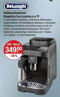 V Markt Delonghi kaffeevollautomat magnifica evo Angebot