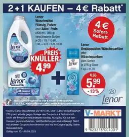 V Markt Lenor waschmittel Angebot