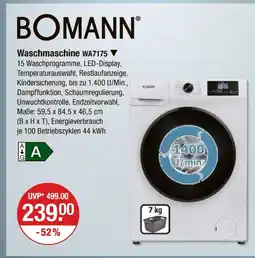 V Markt Bomann waschmaschine Angebot