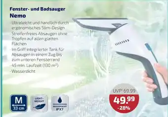 V Markt Nemo fenster- und badsauger Angebot