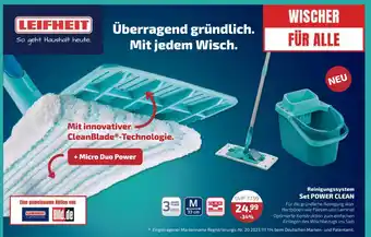 V Markt Leifheit reinigungssystem set power clean Angebot