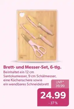 V Markt Brett- und messer-set, 6-tlg Angebot