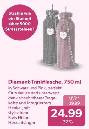 V Markt Paris hilton diamant-trinkflasche, 750 ml Angebot