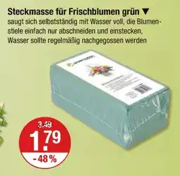 V Markt Steckmasse für frischblumen grün Angebot