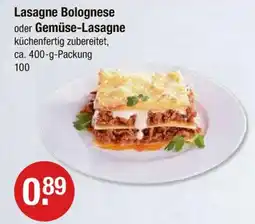 V Markt Lasagne bolognese oder gemüse-lasagne Angebot