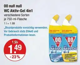 V Markt 00 null null wc aktiv-gel 4in1 Angebot