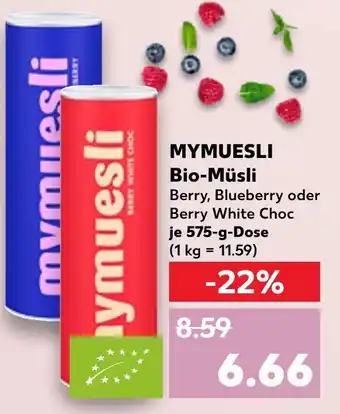 Kaufland Bio-müsli mymuesli Angebot