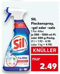 Kaufland Sil fleckenspray, -gel oder -salz Angebot